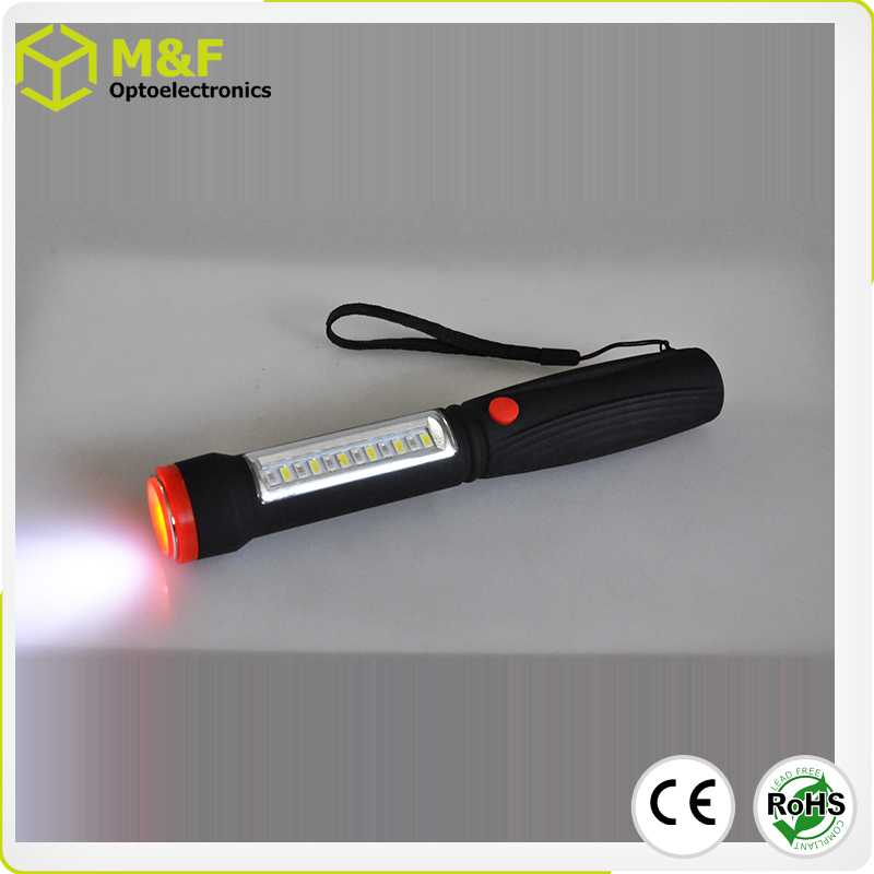 Two Way Use Magnetic SMD LED Work Flash Light With Red Emergency