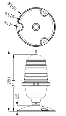 GS-HP/L Heliport Approaching, landing direction signal white light