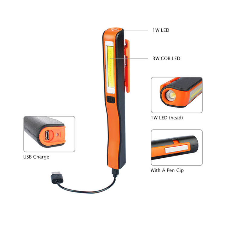 Multifunctional Cob Under Hood Portable 60 Led Rechargeable Work Light
