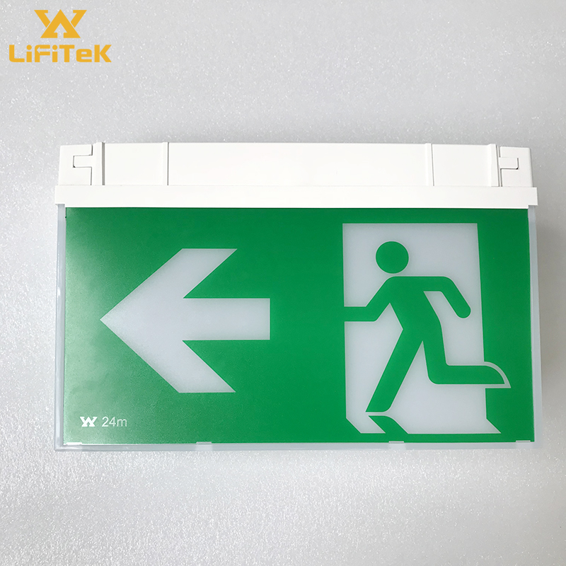 Self-testing non-maintained veiwing distance 24m ip65 exit sign emergency led lamp 5w with 5 years warranty