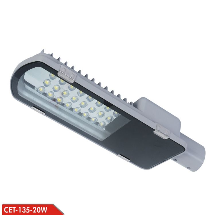 20W LED STREET LIGHT BLACK 6500K 50000H IP65 Waterproof