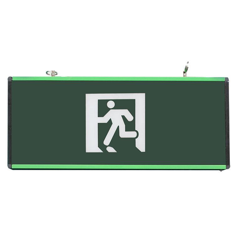 Aluminum emergency exit sign light with running man