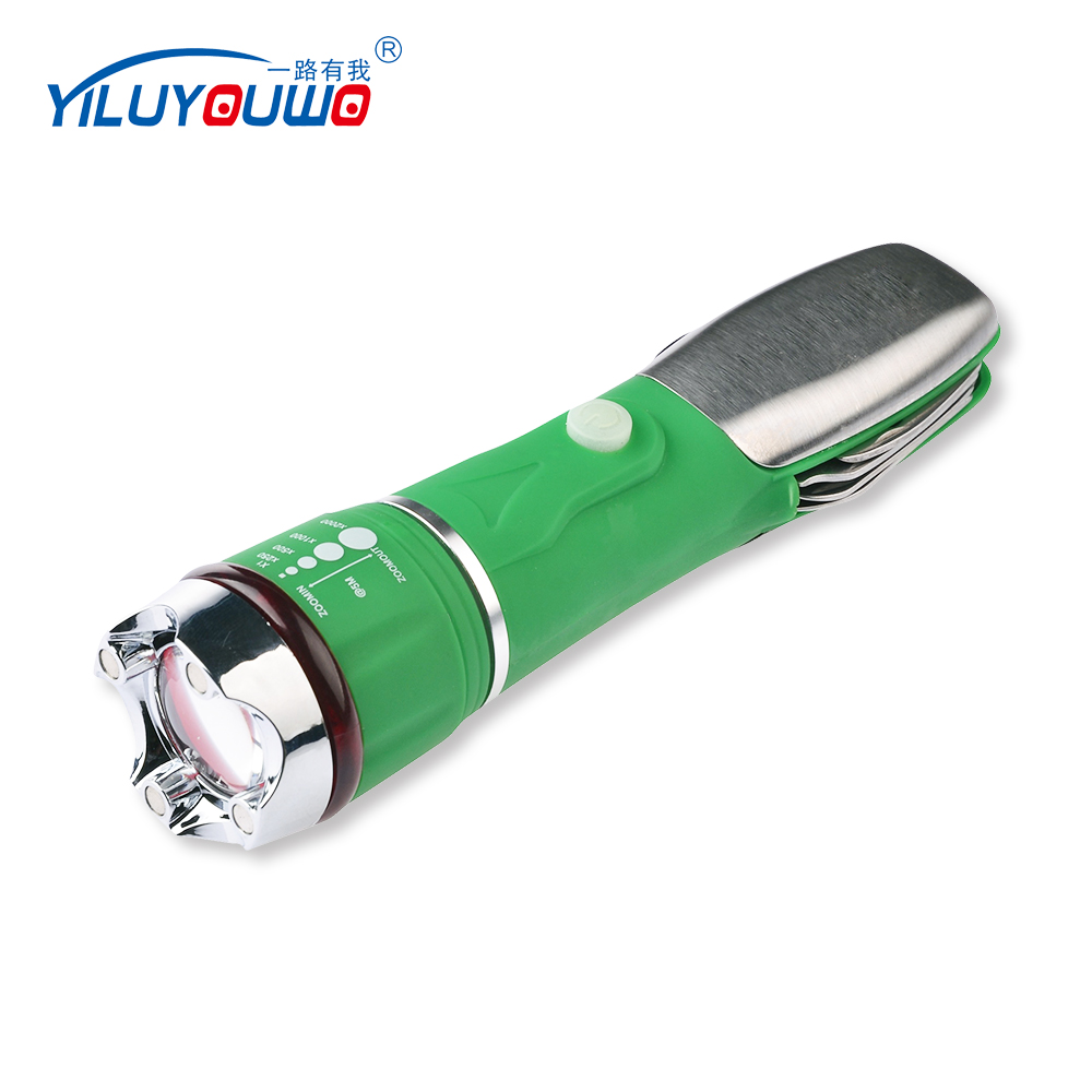 Multi- tools Flashlight torch with screwdriver sets professional manufacture camping tools flashlight