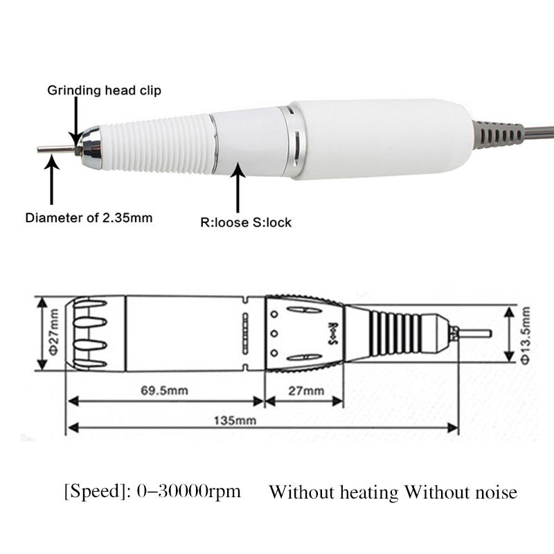 GelPal 30000Am Rechargeable Electric Nail File Drill Bit Manicure Pedicure Machine Nail Pen Nail Art Device