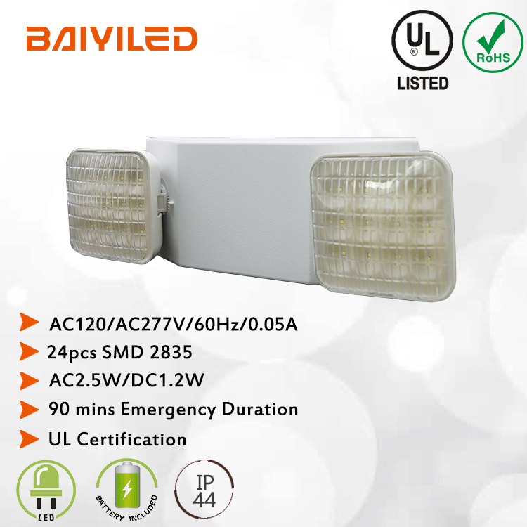 Battery Back Up UL924 ETL listed LED Emergency light