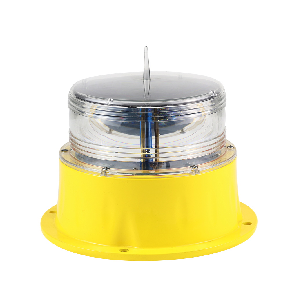 solar powered aviation obstruction light for cell towers