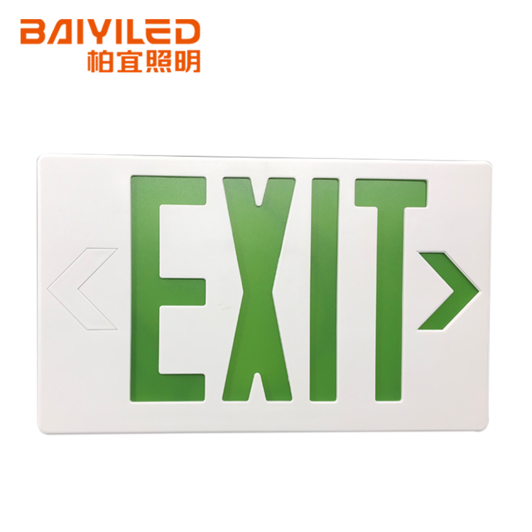 Running Man Led Ceiling Mounted Fluorescent Exit Sign Board With Ce