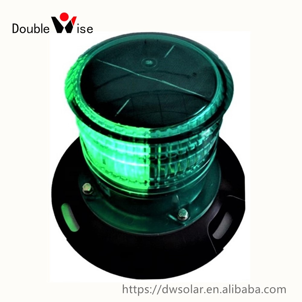 DOUBLEWISE Boat Equipment LED Solar Marine Stern Navigation Signal Light