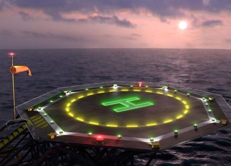 Helipad lighting heliport IP65 LED Green Elevated Perimeter lights