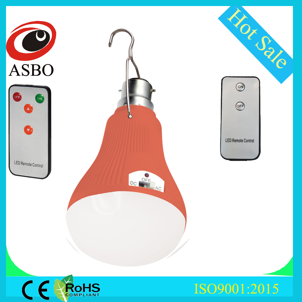 India market CE emergency led rechargeable bulb light with remote control