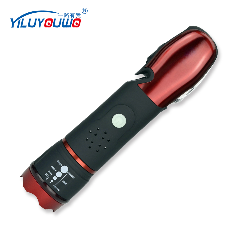 New Amazon ABS Battery Multi-Tools Safety Hammer Alarming LED Emergency Light With Seat Belt Cutter For Car