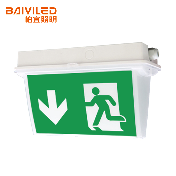 BAIYILED OEM/ODM Professional rechargeable battery pack led emergency exit sign light box