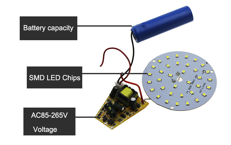 5W AC DC LED rechargeable bulbs e27 for emergency lighting