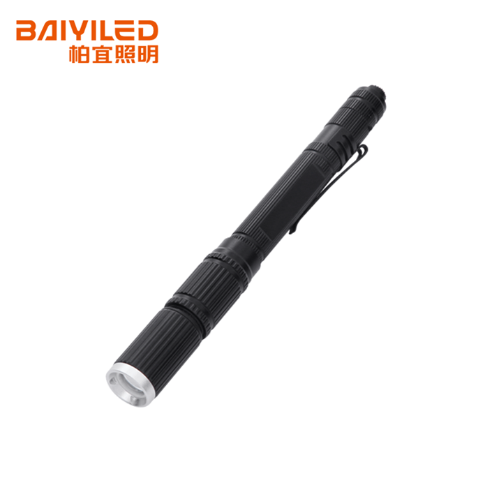 Military Grade Mini Pen 26650 Battery Light Flat Flashlight