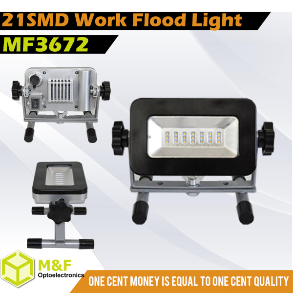 Rechargeable Portable Size Large Power 21PCS SMD LED Spotlight