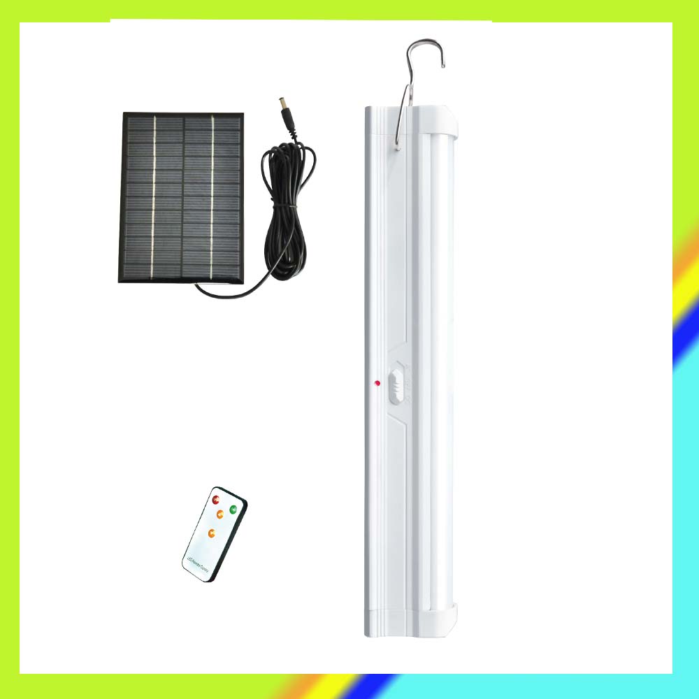 12V 1200mah lead-acid battery solar rechargeable led emergency tube light