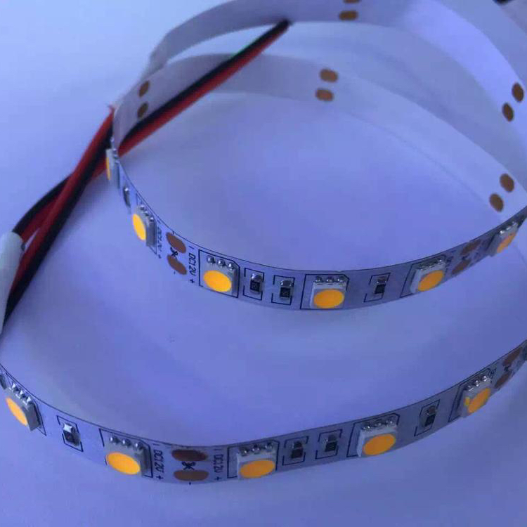 gold color 12V 5050 Led Strip Light 5050 LED Strip Yellow smd led red bule yellow green white pcb Flexible Light Strip 60leds/m