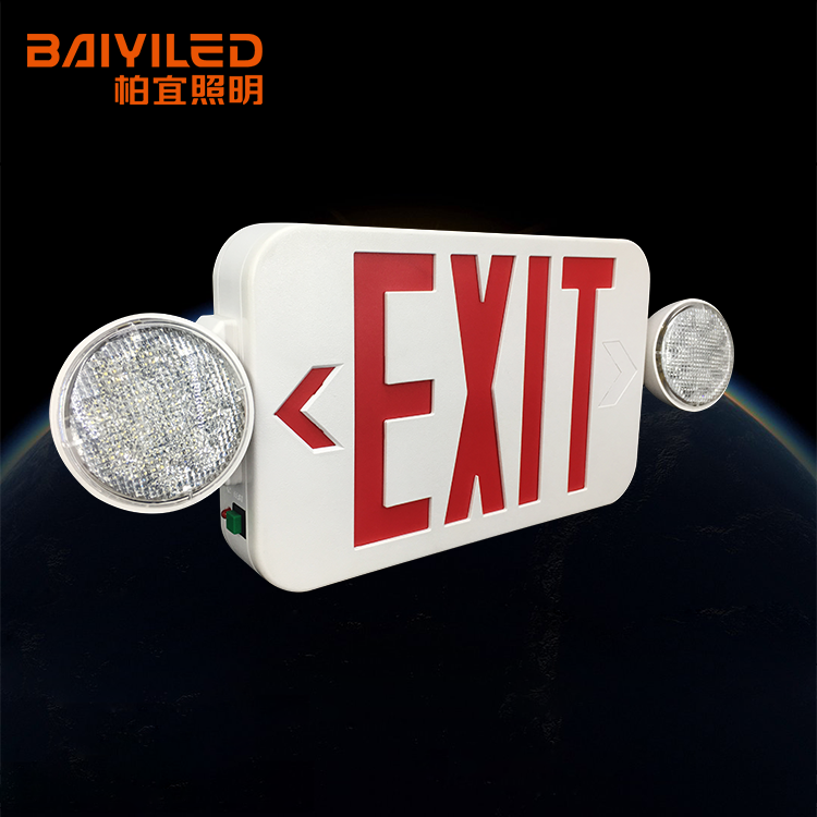China Recessed Self Powered Art Decorative Emergency Fire Luminous Exit Sign