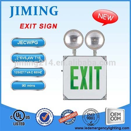 JIMIING -UL&cUL Listed Emergency Lamp Exit Sign JECWPG battery operated emergency exit lights