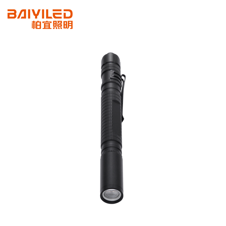 Clip Amber Multi-Function Strong Light Camping Flashlight