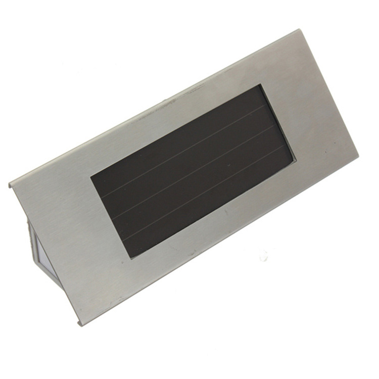 LED Door Number signage Metal Led Plaque with light sensor solar mailbox light solar garden post light