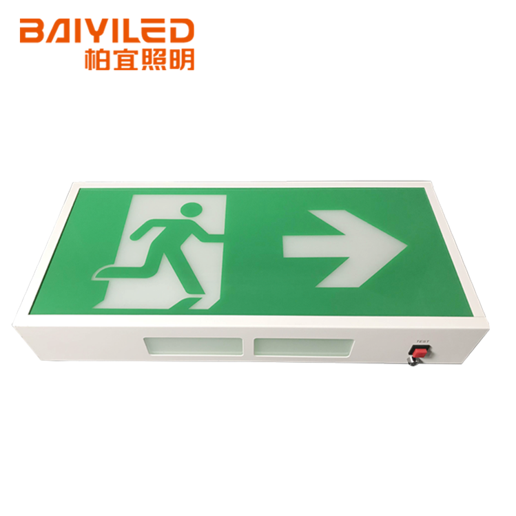 Transparent Emergency Light Commercial Fire Abs Led Exit Sign