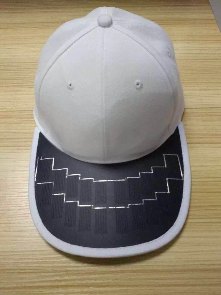 solar caps with solar panel can charger mobile phone with solar panel