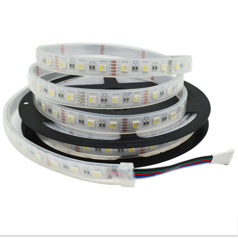 5050 RGBW 4 in 1 led strip 60LED/M 12V 4 in 1 RGBW/RGBWW SMD5050 LED Strip 60LEDs Black PCB Flexible Tape Lights