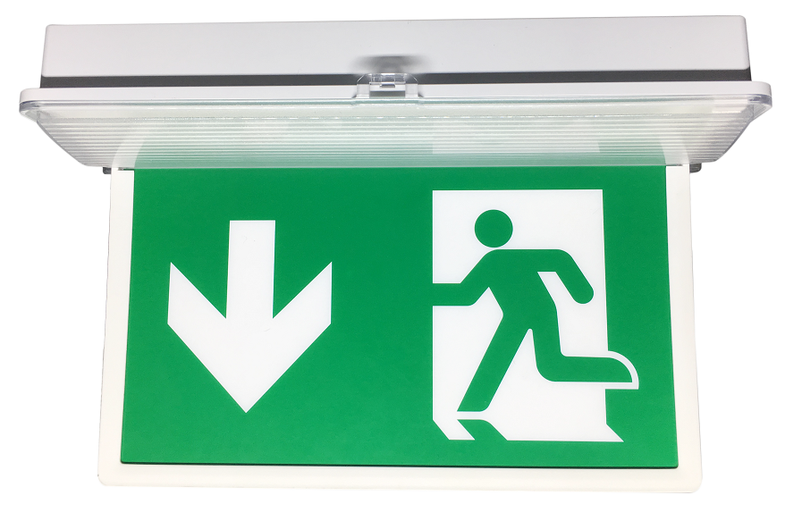 Save Energy Home Metal Way Out Ip65 Waterproof Led Exit Sign