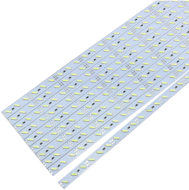 LED Hard Rigid Strip Bar Light White 72leds LED Lamp 12V Aluminum Profile Led Strip cool white rigid 7020 24V