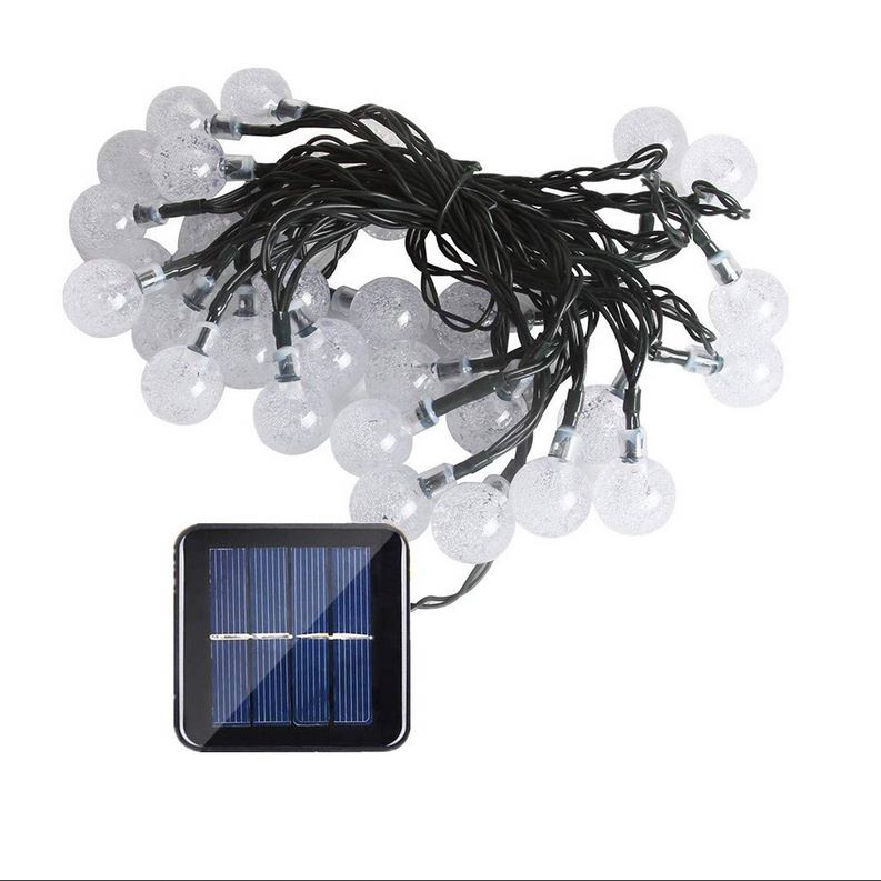 Outdoor Solar String Light garland 20LED String Lights Bubble Crystal Ball Lights Decorative Lighting