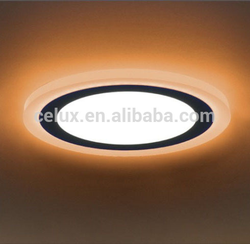 6W plus 3W Round color changing led ceiling light