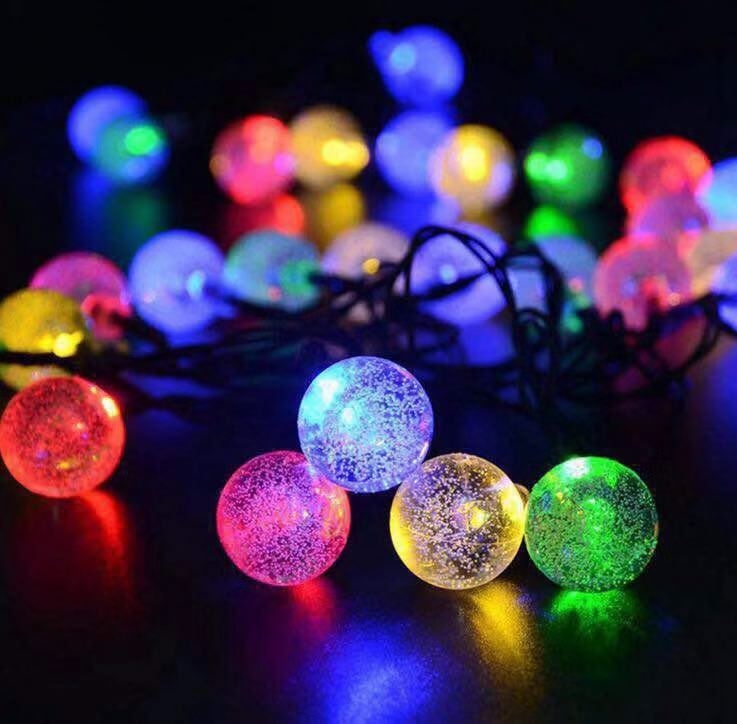 Rooftop Christmas Deco , 200 LED Valentine Lights, 72 ft Solar Led String Fairy Lights Home, Porch, Patio, Garden, Lawn