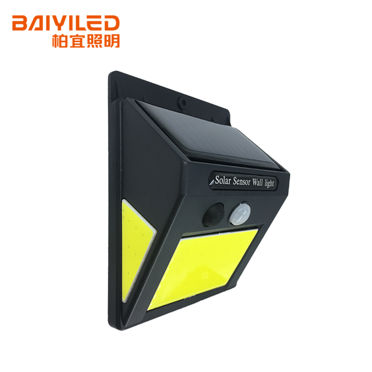 Factory Price 18650 battery solar motion sensor led light