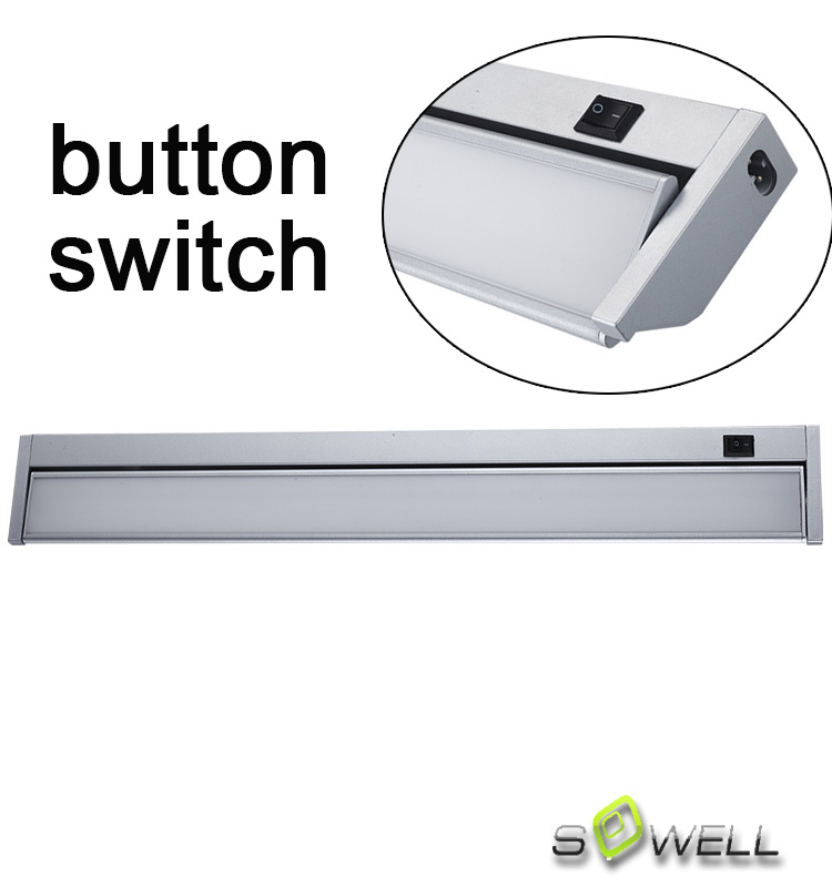 Multi-function Led under cabinet lighting fixture - warm white - led PC aluminum housing light bar for cabinet bathroom
