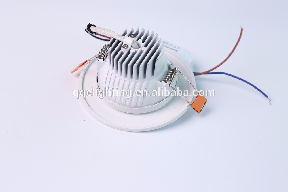 LED die casting blades COB Down Light 5W With flat Diameter 100mm Cool White 1 Year Warranty IC Driver