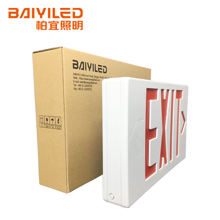 Emergency Light Ce Running Man Battery Operated 277V Led Abs Exit Sign
