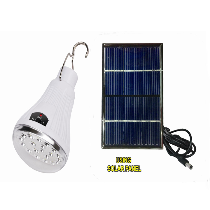 rechargeable solar portable light