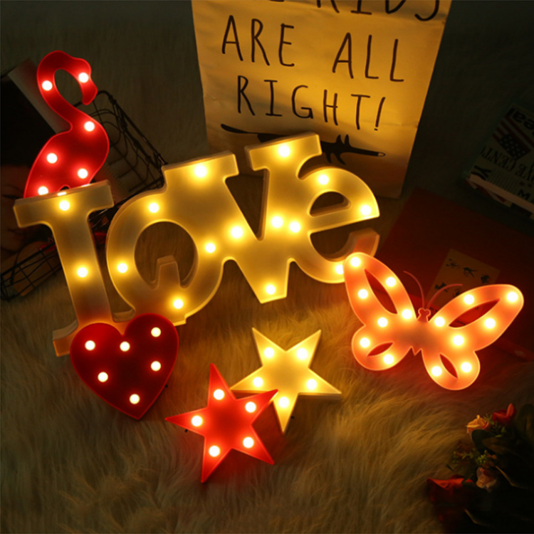 China Supplier Wholesale Large Light Up Love Lamp Letter
