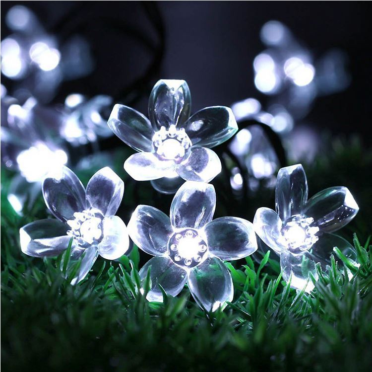 LED Solar Christmas Decorative String Light with Four-leaved Clover shaped