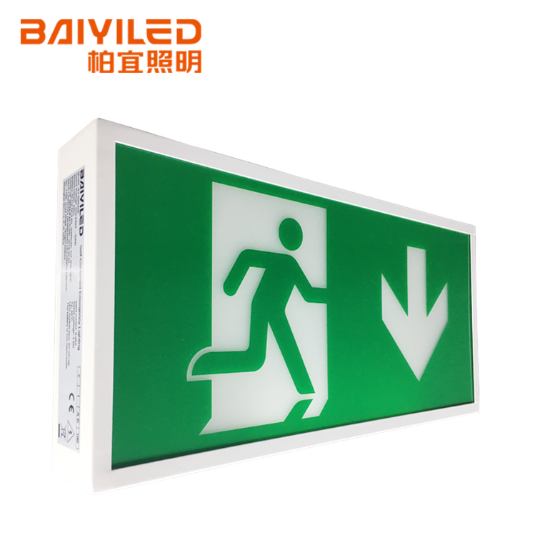 Lighting Led Emergency Running Man Fire Light Doublelegend Edge Lit Exit Sign