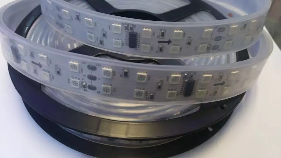 Double Row 120Led/m Magic Led Strip 5050 SMD Rgb ip67 IP65 waterproof led flexible strip light dream color 1812 IC