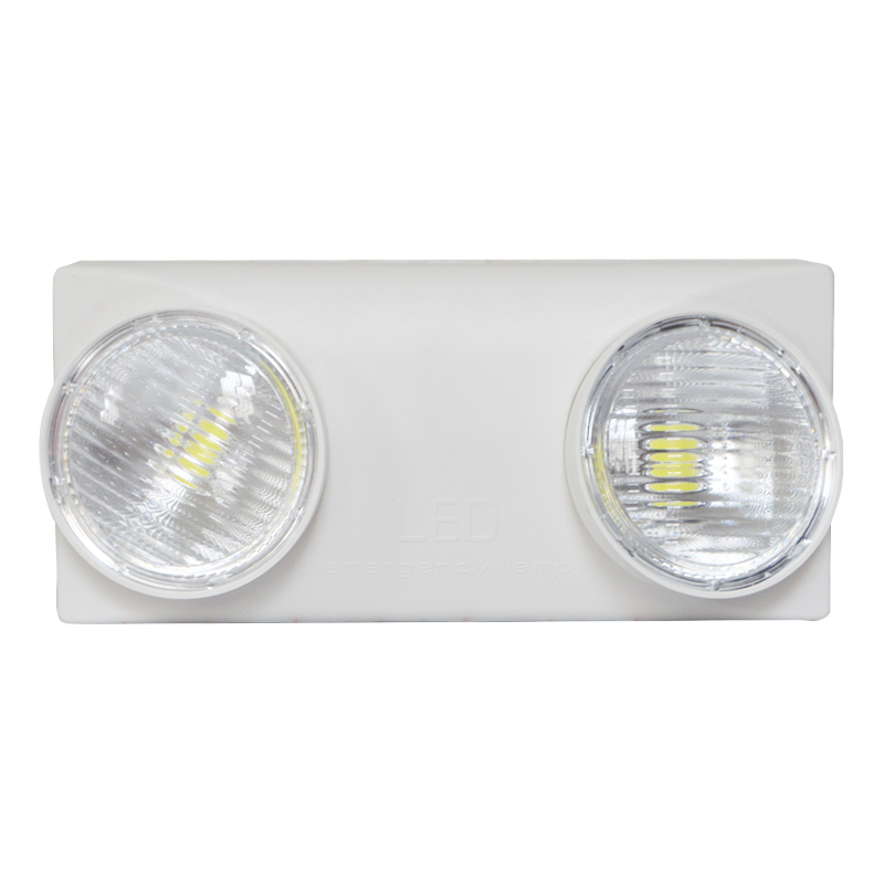 LED Emergency Light | 6W, Rechargeable, Two Adjustable Head, Fire resistant, Wall Surface Mounted