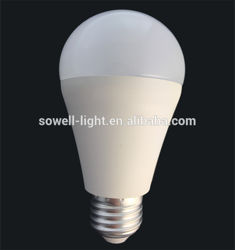 CE RoHS 8W E27 A60 Plastic + Aluminum indoor LED bulbs