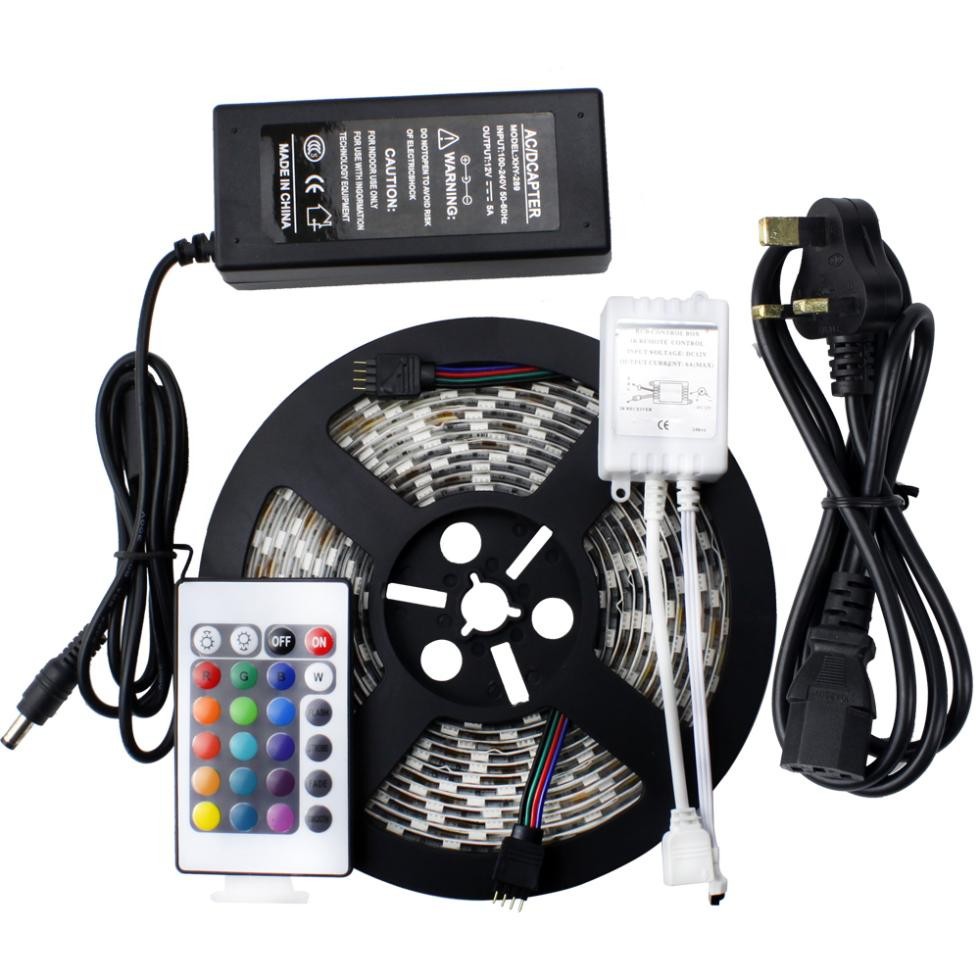 Popular Remote Controller + 5M 12V Waterproof Dimmable strip 5050 RGB Mi Light WIFI Led Strip kit