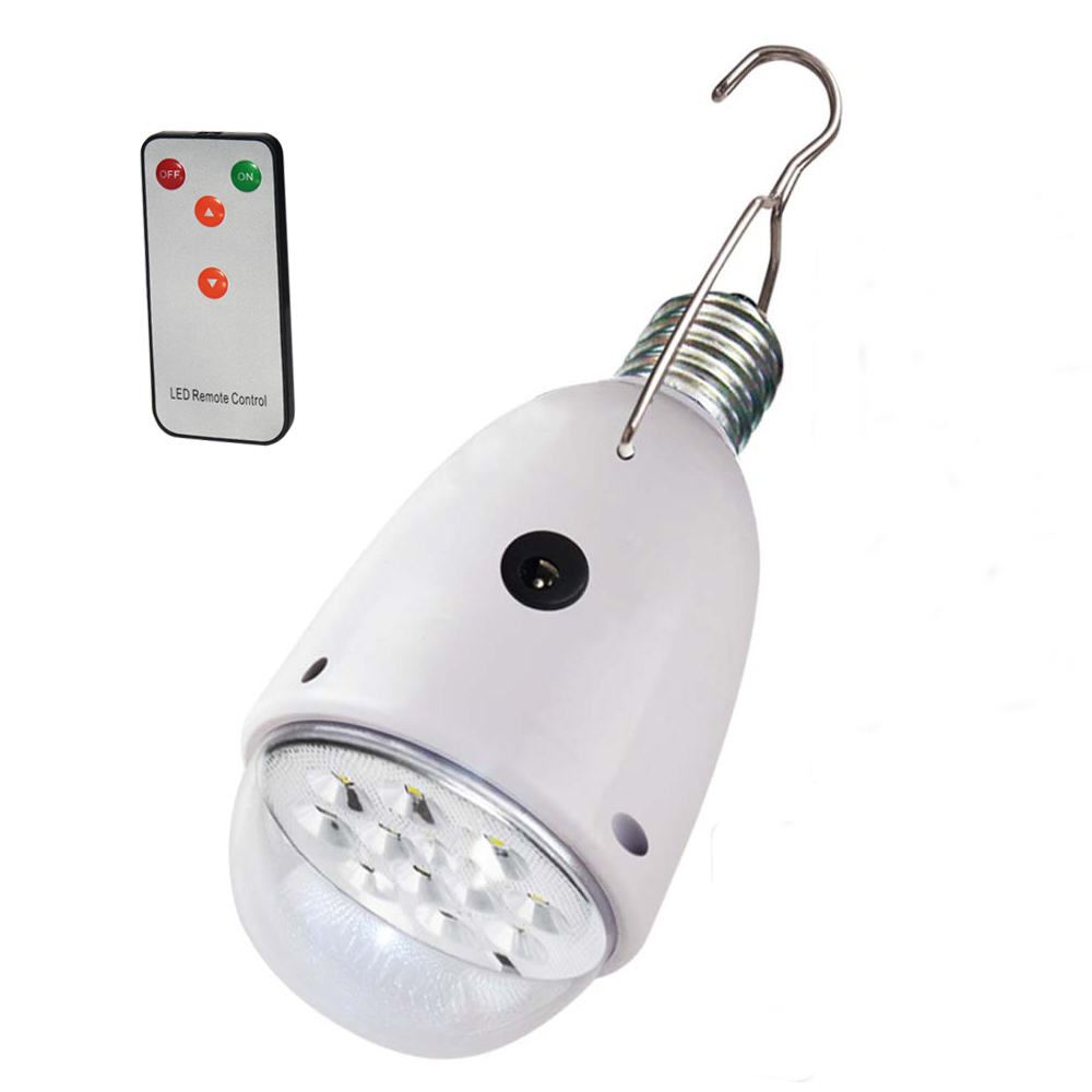 800mah lead acid battery led bulb light with remote control