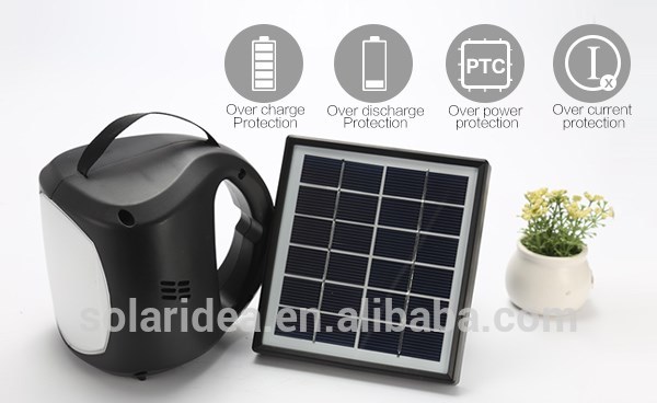 Cheap foldable waterproof portable solar power camping lantern with mobile phone charger