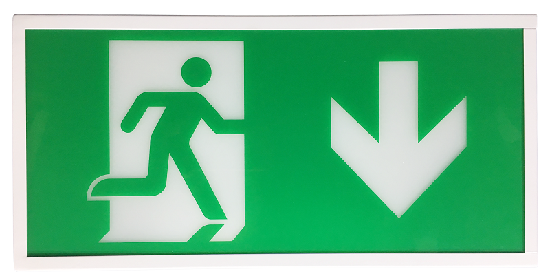 High quality 60w Emergency Module 6500k Green Led Exit Sign