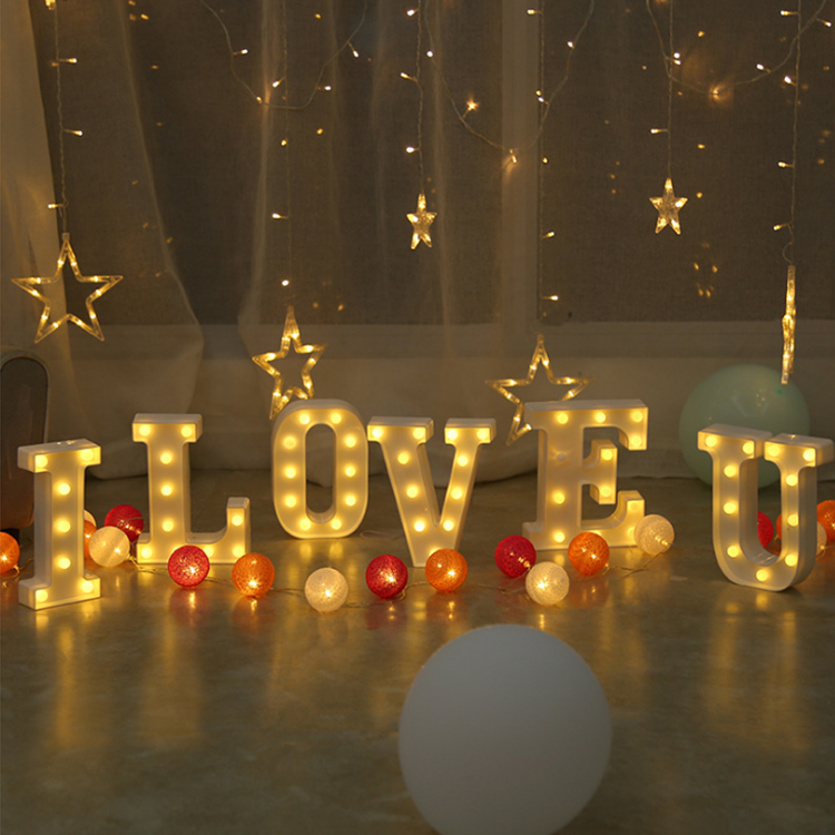 Light Large Wedding Up Led Sign Letter Lamp