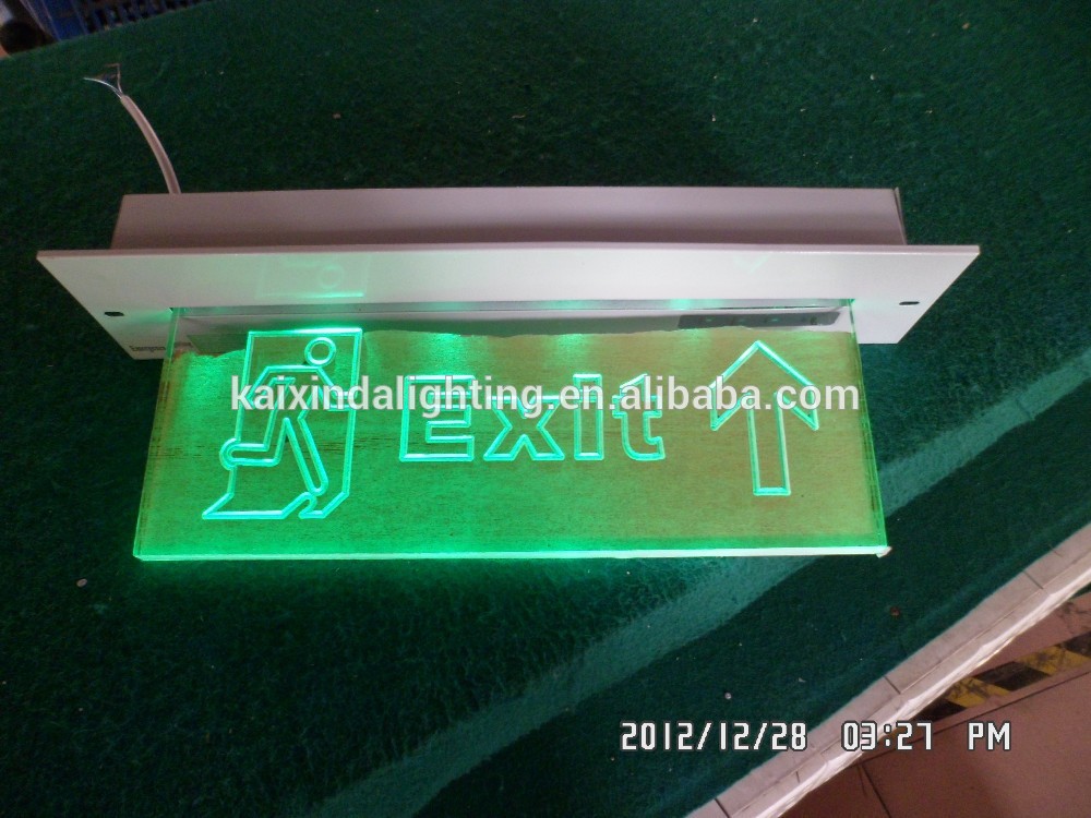 2014 hot sale sign light rechargeable LED Emergency rechargable wall mounted emergency exit sign